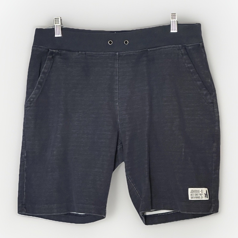 Johnnie-O Lounge Shorts Mens‎ Small Blue Knit Cotton Blend Pull On Beach Casual